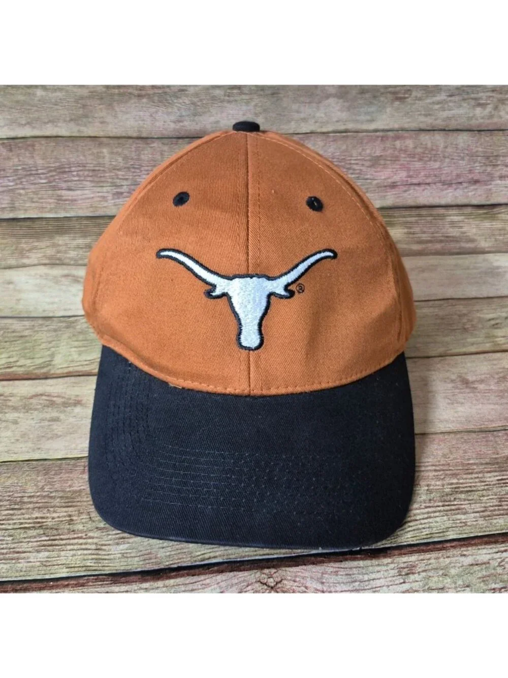 Texas Longhorns Orange Baseball Cap Hat Embroidered Black Bill NCAA Cotton OSFA